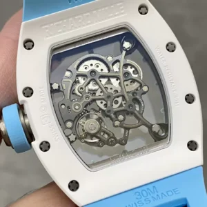 RICHARD MILLE RM055 REPLICA WATCH CERAMIC BLUE RUBBER STRAP BBR FACTORY 45MM 6 ĐỒNG HỒ CHẾ TÁC RICHARD MILLE RM055 NAM DÂY CAO SU REPLICA BBR FACTORY 45MM