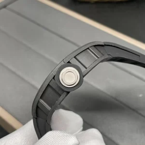 RICHARD MILLE RM055 BLACK CARBON REPLICA WHITE DIAL WATCH BBR V3 45MM 5 ĐỒNG HỒ CHẾ TÁC RICHARD MILLE RM055 NAM VỎ CARBON REPLICA CAO CẤP NHÀ MÁY BBR V3 45MM