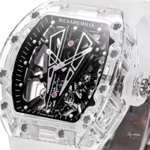 RICHARD MILLE RM27-02 TOURBILLON SAPPHIRE REPLICA WATCHES 42MM 3 ĐỒNG HỒ CHẾ TÁC RICHARD MILLE RM27-02 TOURBILLON SAPPHIRE REPLICA CAO CẤP 42MM