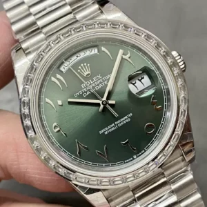 ROLEX DAY-DATE 228236 BEST COPY ARABIC NUMERALS GM FACTORY V3 40MM 3 ĐỒNG HỒ CHẾ TÁC ROLEX DAY-DATE 228236 NAM ĐÍNH ĐÁ REPLICA CAO CẤP GM FACTORY V3 40MM