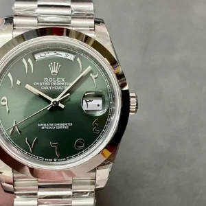 ROLEX DAY-DATE 228236 REPLICA WATCH VONFRAM STEEL GREEN DIAL GM FACTORY 40MM 1 ĐỒNG HỒ CHẾ TÁC ROLEX DAY-DATE 228236 REPLICA 1:1 THÉP VONFRAM MẶT XANH GM FACTORY 40MM
