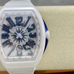 FRANCK MULLER V45 YACHTING FULL WHITE REPLICA WATCH T+ 45MM 1 ĐỒNG HỒ FRANCK MULLER V45 YACHTING NAM MÀU TRẮNG REPLICA NHÀ MÁY T+ 45MM