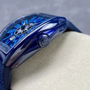 FRANCK MULLER V45 YACHTING REPLICA WATCHES FULL BLUE RUBBER STRAP 45MM 4 ĐỒNG HỒ FRANCK MULLER V45 YACHTING REPLICA CAO CẤP NAM MÀU XANH DƯƠNG 45MM