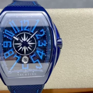 FRANCK MULLER V45 YACHTING REPLICA WATCHES FULL BLUE RUBBER STRAP 45MM 1 ĐỒNG HỒ FRANCK MULLER V45 YACHTING REPLICA CAO CẤP NAM MÀU XANH DƯƠNG 45MM