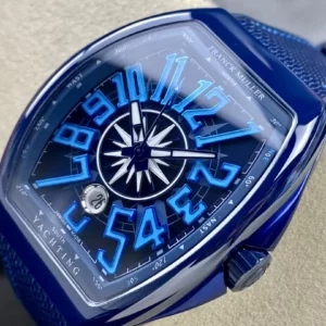 FRANCK MULLER V45 YACHTING REPLICA WATCHES FULL BLUE RUBBER STRAP 45MM 2 ĐỒNG HỒ FRANCK MULLER V45 YACHTING REPLICA CAO CẤP NAM MÀU XANH DƯƠNG 45MM