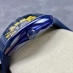 FRANCK MULLER V45 YACHTING REPLICA WATCH CERAMIC CASE YELLOW DIAL 45MM 5 ĐỒNG HỒ FRANCK MULLER V45 YACHTING REPLICA NAM VỎ GỐM CERAMIC 45MM