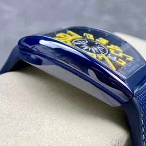 FRANCK MULLER V45 YACHTING REPLICA WATCH CERAMIC CASE YELLOW DIAL 45MM 4 ĐỒNG HỒ FRANCK MULLER V45 YACHTING REPLICA NAM VỎ GỐM CERAMIC 45MM