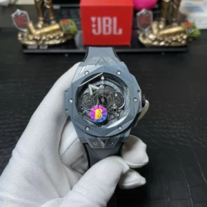 ĐỒNG HỒ NAM HUBLOT BIG BANG SANG BLEU MÀU XÁM REP CAO CẤP BBR FACTORY 45MM 2 ĐỒNG HỒ NAM HUBLOT BIG BANG SANG BLEU MÀU XÁM REP CAO CẤP BBR FACTORY 45MM