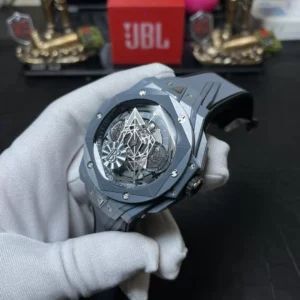 ĐỒNG HỒ NAM HUBLOT BIG BANG SANG BLEU MÀU XÁM REP CAO CẤP BBR FACTORY 45MM 1 ĐỒNG HỒ NAM HUBLOT BIG BANG SANG BLEU MÀU XÁM REP CAO CẤP BBR FACTORY 45MM