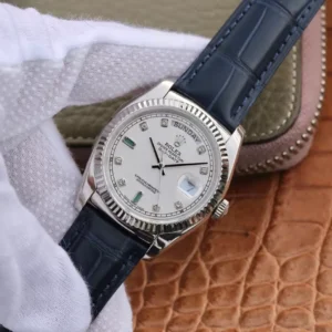 ĐỒNG HỒ NAM ROLEX DAY-DATE 118139 DÂY DA REPLICA 1:1 36MM 1 ĐỒNG HỒ NAM ROLEX DAY-DATE 118139 DÂY DA REPLICA 1:1 36MM