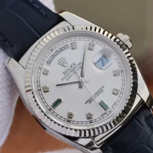 ĐỒNG HỒ NAM ROLEX DAY-DATE 118139 DÂY DA REPLICA 1:1 36MM 3 ĐỒNG HỒ NAM ROLEX DAY-DATE 118139 DÂY DA REPLICA 1:1 36MM