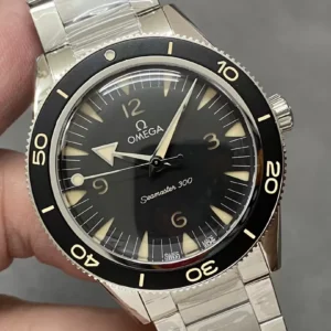 OMEGA SEAMASTER 300 BLACK CLASSIC DIAL CRAFTED WATCH VSF 41MM 1 ĐỒNG HỒ OMEGA SEAMASTER 300 CỔ ĐIỂN MẶT ĐEN CHẾ TÁC VSF 41MM (1)