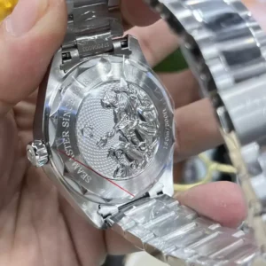 OMEGA SEAMASTER FAKE 1:1 WATCH AQUA TERRA WORLDTIMES STEEL VSF 43MM 8 ĐỒNG HỒ OMEGA SEAMASTER FAKE CAO CẤP NHÀ MÁY VS NAM MẶT SỐ MÀU XANH 43MM