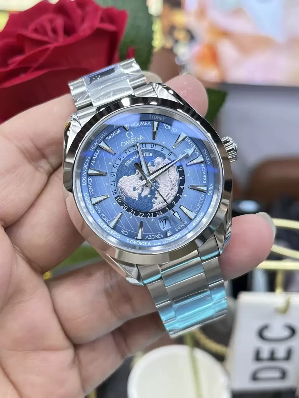 ĐỒNG HỒ OMEGA SEAMASTER FAKE CAO CẤP NHÀ MÁY VS NAM MẶT SỐ MÀU XANH 43MM (9) ĐỒNG HỒ OMEGA SEAMASTER FAKE CAO CẤP NHÀ MÁY VS NAM MẶT SỐ MÀU XANH 43MM