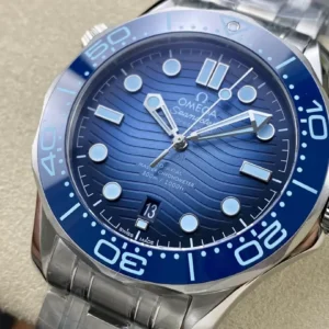 OMEGA SEAMASTER SUMER SUPER FAKE 1:1 WATCH BLUE DIAL VS FACTORY 42MM 1 ĐỒNG HỒ OMEGA SEAMASTER SUMER SUPER FAKE 1:1 NHÀ MÁY VS 42MM