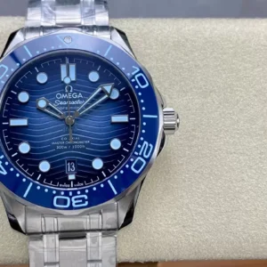 OMEGA SEAMASTER SUMER SUPER FAKE 1:1 WATCH BLUE DIAL VS FACTORY 42MM 2 ĐỒNG HỒ OMEGA SEAMASTER SUMER SUPER FAKE 1:1 NHÀ MÁY VS 42MM