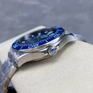 OMEGA SEAMASTER SUMER SUPER FAKE 1:1 WATCH BLUE DIAL VS FACTORY 42MM 4 ĐỒNG HỒ OMEGA SEAMASTER SUMER SUPER FAKE 1:1 NHÀ MÁY VS 42MM