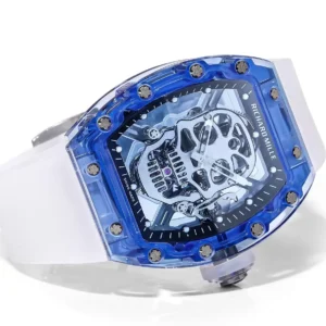 ĐỒNG HỒ RICHARD MILLE RM052 TOURBILLON CHẾ TÁC SAPPHIRE MÀU XANH REPLICA 11 ĐẦU LÂU NHÀ MÁY MS 42MM 4 ĐỒNG HỒ RICHARD MILLE RM052 TOURBILLON CHẾ TÁC SAPPHIRE MÀU XANH REPLICA 11 ĐẦU LÂU NHÀ MÁY MS 42MM