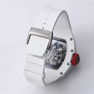 RICHARD MILLE RM055 CRAFTED WATCHES WHITE CERAMIC BBR FACTORY V3 45MM 7 ĐỒNG HỒ RICHARD MILLE RM055 CHẾ TÁC NAM NÚM MÀU ĐỎ REP 1:1 NHÀ MÁY BBR V3 45MM