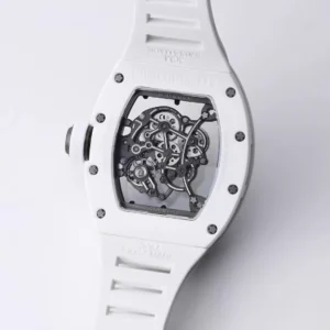 RICHARD MILLE RM055 FULL WHITE SUPER FAKE 11 WATCH BBR FACTORY V3 45MM 7 DONG HO RICHARD MILLE RM055 VO GOM TRANG REPLICA CAO CAP NHA MAY BBR V3 45MM 2
