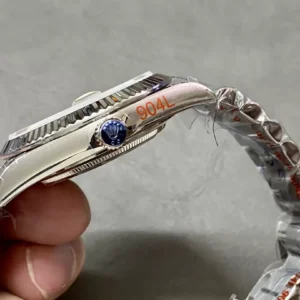 ROLEX DAY-DATE 228236 REPLICA WATCH GREY DIAL PRESIDENT STRAP GM FACTORY V3 40MM 3 ĐỒNG HỒ ROLEX DAY-DATE 228236 NAM CỌC SỐ DẠ QUANG REPLICA NHÀ MÁY GM V3 40MM