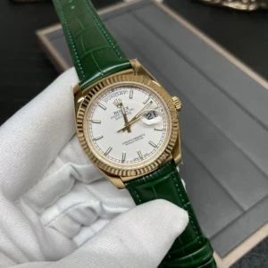 ĐỒNG HỒ ROLEX DAY-DATE NAM MÁY CƠ DÂY DA REPLICA CAO CẤP 36MM 1 ĐỒNG HỒ ROLEX DAY-DATE NAM MÁY CƠ DÂY DA REPLICA CAO CẤP 36MM
