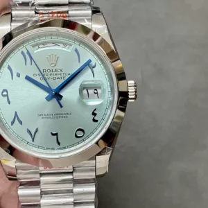 ĐỒNG HỒ ROLEX DAY-DATE REPLICA CAO CẤP MẶT ICE BLUE NHÀ MÁY GM V3 40MM 2 ĐỒNG HỒ ROLEX DAY-DATE REPLICA CAO CẤP MẶT ICE BLUE NHÀ MÁY GM V3 40MM