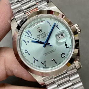 ĐỒNG HỒ ROLEX DAY-DATE REPLICA CAO CẤP MẶT ICE BLUE NHÀ MÁY GM V3 40MM 1 ĐỒNG HỒ ROLEX DAY-DATE REPLICA CAO CẤP MẶT ICE BLUE NHÀ MÁY GM V3 40MM