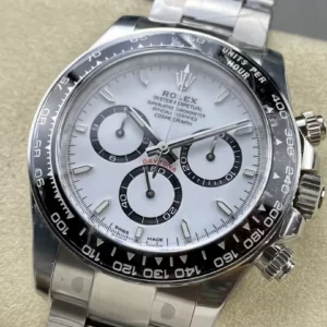 ROLEX DAYTONA SUPER FAKE WATCH PANDA 126500LN AUTOMATIC CLEAN FACTORY 40MM 2 ĐỒNG HỒ ROLEX DAYTONA NAM PANDA 126500LN CLEAN FACTORY 40MM