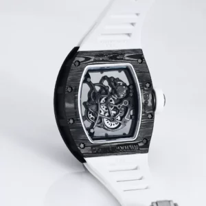 RICHARD MILLE RM055 BEST COPIES WHITE RUBBER STRAP BBR V3 45MM 6 ĐỒNG HỒ CHẾ TÁC RICHARD MILLE RM055 NAM DÂY CAO SU TRẮNG NHÀ MÁY BBR V3 45MM