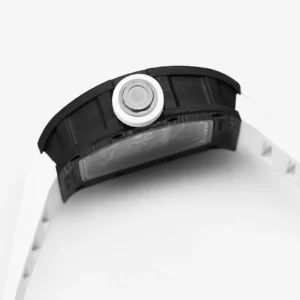 RICHARD MILLE RM055 BEST COPIES WHITE RUBBER STRAP BBR V3 45MM 4 ĐỒNG HỒ CHẾ TÁC RICHARD MILLE RM055 NAM DÂY CAO SU TRẮNG NHÀ MÁY BBR V3 45MM