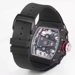 RICHARD MILLE CRAFTED RM38-02 TOURBILLON WATCHES BLACK RM FACTORY 41X50MM 8 ĐỒNG HỒ CHẾ TÁC RICHARD MILLE RM38-02 TOURBILLON NAM DÂY CAO SU NHÀ MÁY RM 41X50MM