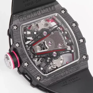RICHARD MILLE CRAFTED RM38-02 TOURBILLON WATCHES BLACK RM FACTORY 41X50MM 7 ĐỒNG HỒ CHẾ TÁC RICHARD MILLE RM38-02 TOURBILLON NAM DÂY CAO SU NHÀ MÁY RM 41X50MM