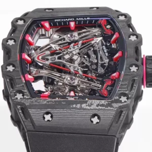 RICHARD MILLE CRAFTED RM38-02 TOURBILLON WATCHES BLACK RM FACTORY 41X50MM 4 ĐỒNG HỒ CHẾ TÁC RICHARD MILLE RM38-02 TOURBILLON NAM DÂY CAO SU NHÀ MÁY RM 41X50MM