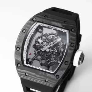 RICHARD MILLE RM055 BEST COPIES BLACK RUBBER STRAP BBR V3 45MM 2 ĐỒNG HỒ RICHARD MILLE RM055 CHẾ TÁC NAM DÂY CAO SU ĐEN NHÀ MÁY BBR V3 45MM