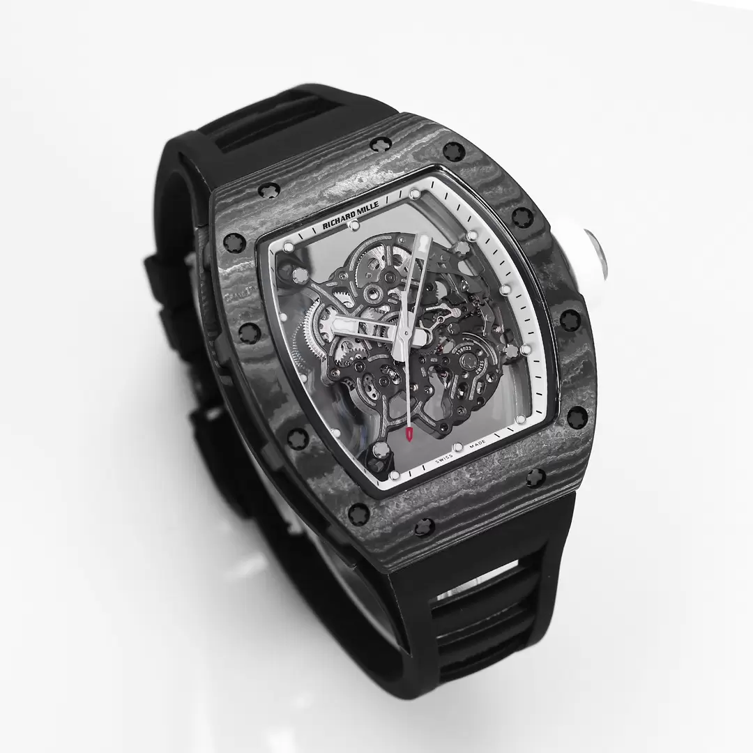 ĐỒNG HỒ RICHARD MILLE RM055 CHẾ TÁC NAM DÂY CAO SU ĐEN NHÀ MÁY BBR V3 45MM (7) ĐỒNG HỒ RICHARD MILLE RM055 CHẾ TÁC NAM DÂY CAO SU ĐEN NHÀ MÁY BBR V3 45MM