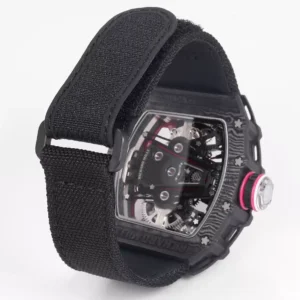 RICHARD MILLE RM38-02 BEST COPY TOURBILLON CARBON RM FACTORY 41X50MM 8 ĐỒNG HỒ RICHARD MILLE RM38-02 CHẾ TÁC TOURBILLON MÀU ĐEN NHÀ MÁY RM 41X50MM