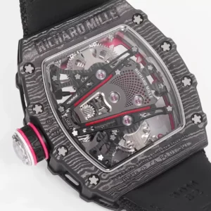 RICHARD MILLE RM38-02 BEST COPY TOURBILLON CARBON RM FACTORY 41X50MM 7 ĐỒNG HỒ RICHARD MILLE RM38-02 CHẾ TÁC TOURBILLON MÀU ĐEN NHÀ MÁY RM 41X50MM