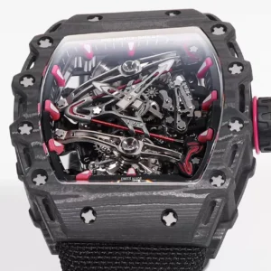 RICHARD MILLE RM38-02 BEST COPY TOURBILLON CARBON RM FACTORY 41X50MM 2 ĐỒNG HỒ RICHARD MILLE RM38-02 CHẾ TÁC TOURBILLON MÀU ĐEN NHÀ MÁY RM 41X50MM