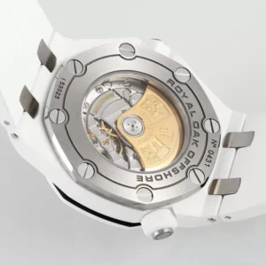 AUDEMARS PIGUET ROYAL OAK OFFSHORE CRAFTED WATCH CERAMIC ZF 41MM 7 ĐỒNG HỒ AUDEMARS PIGUET ROYAL OAK OFFSHORE CHẾ TÁC GỐM CERAMIC NAM MÀU TRẮNG NHÀ MÁY Z 41MM