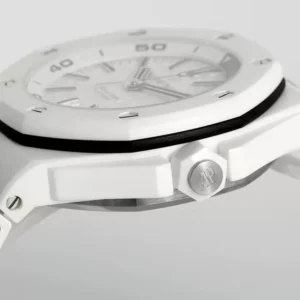 AUDEMARS PIGUET ROYAL OAK OFFSHORE CRAFTED WATCH CERAMIC ZF 41MM 5 ĐỒNG HỒ AUDEMARS PIGUET ROYAL OAK OFFSHORE CHẾ TÁC GỐM CERAMIC NAM MÀU TRẮNG NHÀ MÁY Z 41MM