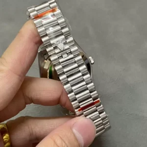 ROLEX DAY-DATE 228239 REPLICA WATCH GREY METEORITE DIAL QF 40MM 4 ĐỒNG HỒ CHẾ TÁC ROLEX DAY-DATE 228239 NAM MẶT SỐ THIÊN THẠCH NHÀ MÁY Q 40MM