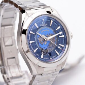 ĐỒNG HỒ OMEGA SEAMASTER AQUA TERRA WORLDTIMER CHẾ TÁC DÂY KIM LOẠI NHÀ MÁY VS 43MM 3 ĐỒNG HỒ OMEGA SEAMASTER AQUA TERRA WORLDTIMER CHẾ TÁC DÂY KIM LOẠI NHÀ MÁY VS 43MM