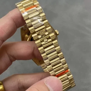 ROLEX DAY-DATE 228238 FAKE WATCH BAGUETTE NUMBER 185GRAM QF 40MM 7 ĐỒNG HỒ ROLEX DAY-DATE 228238 CHẾ TÁC NAM CỌC SỐ ĐÁ BAGUETTE 185GRAM NHÀ MÁY Q 40MM
