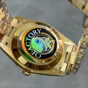 ROLEX DAY-DATE 228238 FAKE WATCH BAGUETTE NUMBER 185GRAM QF 40MM 8 ĐỒNG HỒ ROLEX DAY-DATE 228238 CHẾ TÁC NAM CỌC SỐ ĐÁ BAGUETTE 185GRAM NHÀ MÁY Q 40MM