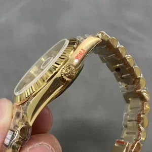 ROLEX DAY-DATE 228238 FAKE WATCH BAGUETTE NUMBER 185GRAM QF 40MM 6 ĐỒNG HỒ ROLEX DAY-DATE 228238 CHẾ TÁC NAM CỌC SỐ ĐÁ BAGUETTE 185GRAM NHÀ MÁY Q 40MM