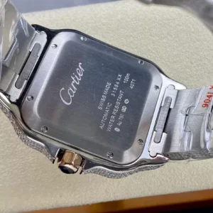 CARTIER SANTOS DEMI ROSE GOLD REPLICA WATCH RAINBOW NUMBER AMG 40MM 6 ĐỒNG HỒ CARTIER SANTOS DEMI ROSE GOLD REPLICA 11 ĐÍNH FULL ĐÁ SWAROVSKI AMG 40MM