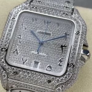 ĐỒNG HỒ CARTIER SANTOS REPLICA 1:1 CỌC SỐ Ả RẬP MÁY CƠ AUTOMATIC AMG 40MM 2 ĐỒNG HỒ CARTIER SANTOS REPLICA 11 CỌC SỐ Ả RẬP MÁY CƠ AUTOMATIC AMG 40MM
