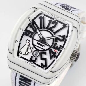 FRANCK MULLER REPLICA 1:1 WATCH RABBIT DIAL CARBON CASE AB FACTORY 44X54MM 2 ĐỒNG HỒ FRANCK MULLER REPLICA 11 MẶT TRẮNG VỎ SỢI CACBON AB FACTORY 44X54MM