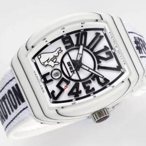 FRANCK MULLER REPLICA 1:1 WATCH RABBIT DIAL CARBON CASE AB FACTORY 44X54MM 3 ĐỒNG HỒ FRANCK MULLER REPLICA 11 MẶT TRẮNG VỎ SỢI CACBON AB FACTORY 44X54MM